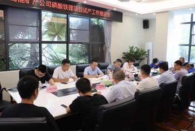 蜀能礦產(chǎn)公司召開磷酸鐵鋰項目試產(chǎn)工作推進(jìn)會